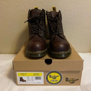 Dr. Martens Maple Zip Lace Up Boots in Rich Brown